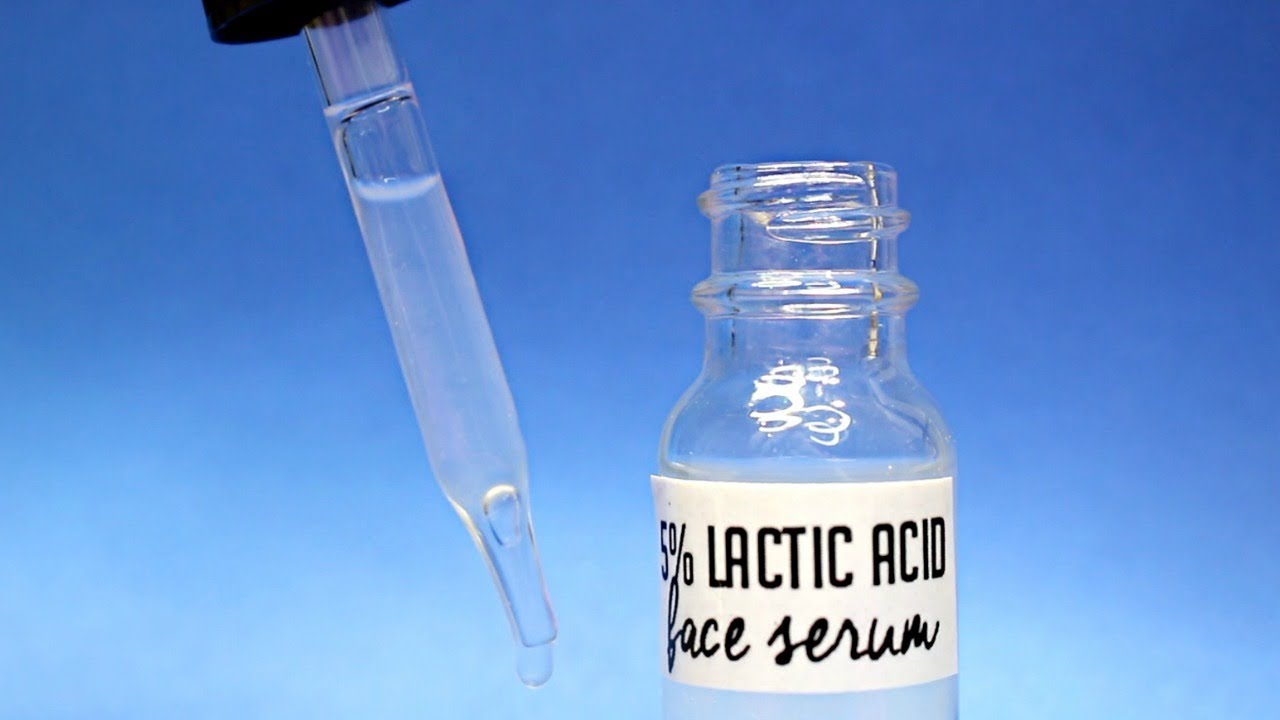 Homemade Lactic Acid Face Serum w/ Hyaluronic Acid  Ι AHA Serum