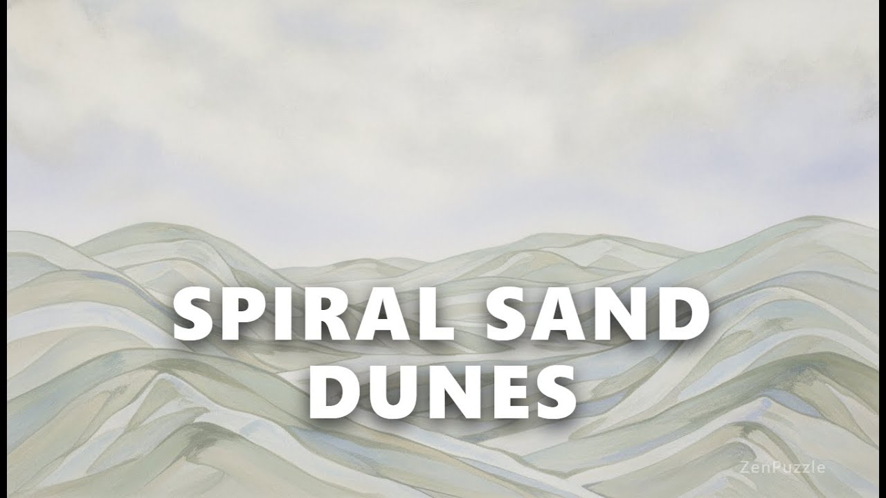 Serene Desert Spirals and Moss Patterns