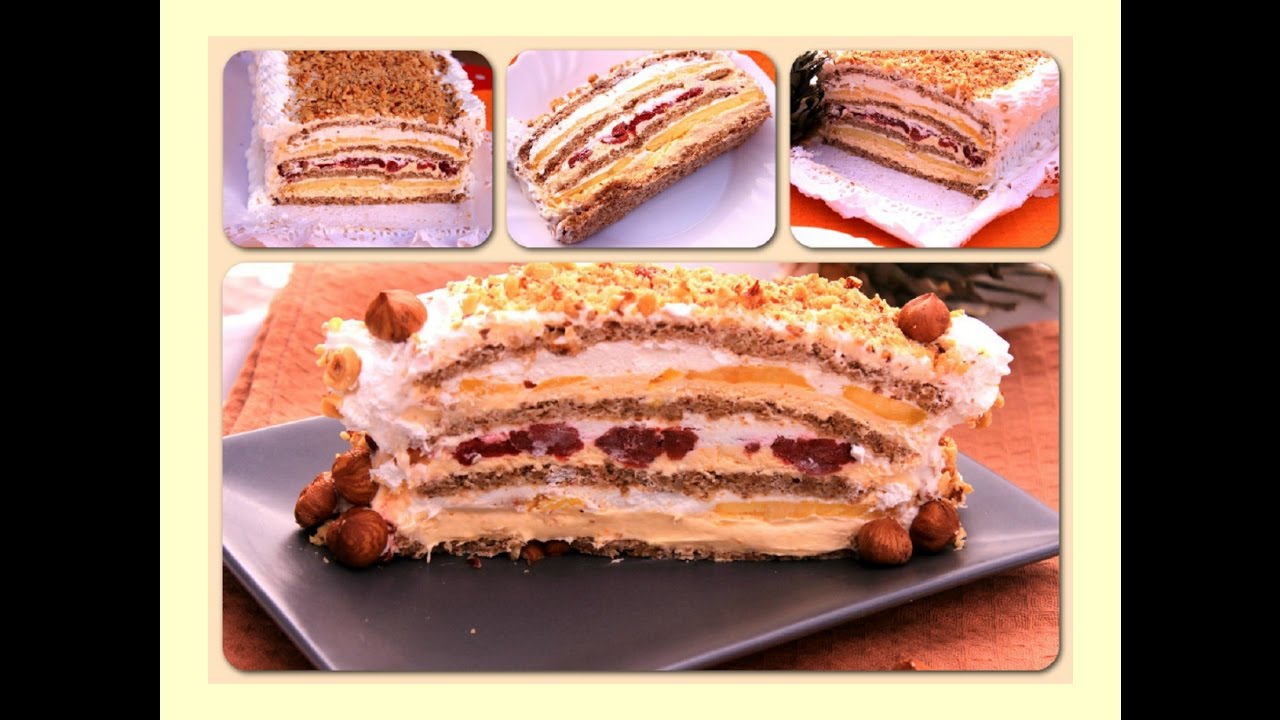 Moskva šnit torta sa ananasom i višnjama