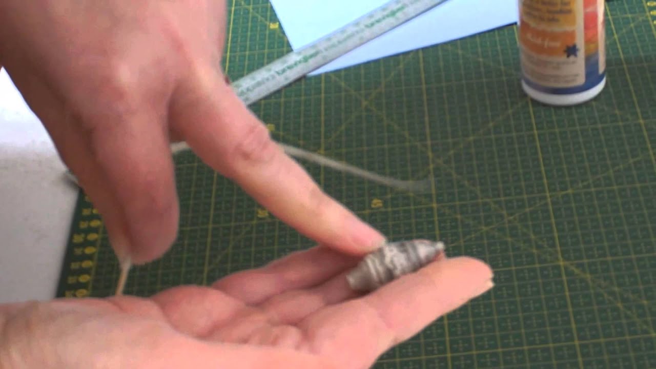 Tutorial  creare perline di carta prima lezione