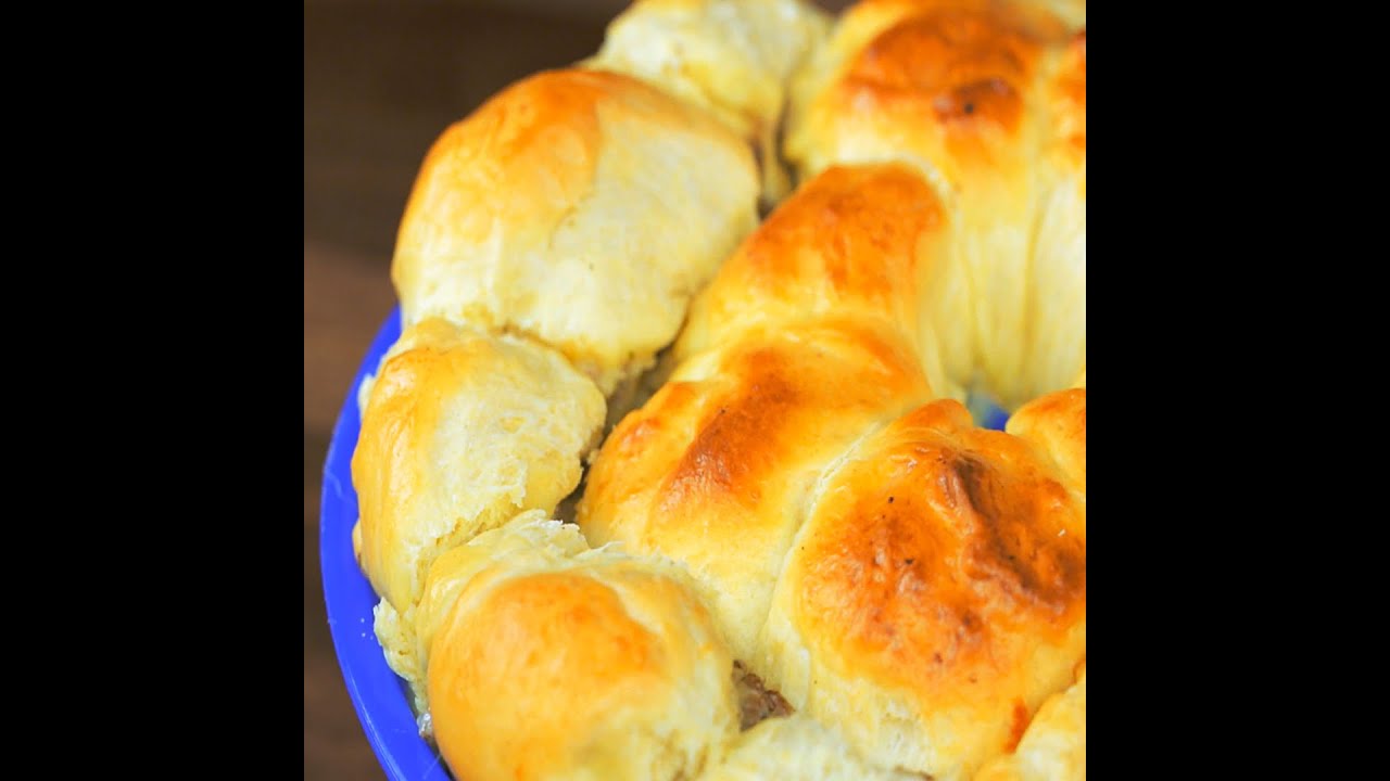 Monkey Bread and Ground Beef Casserole