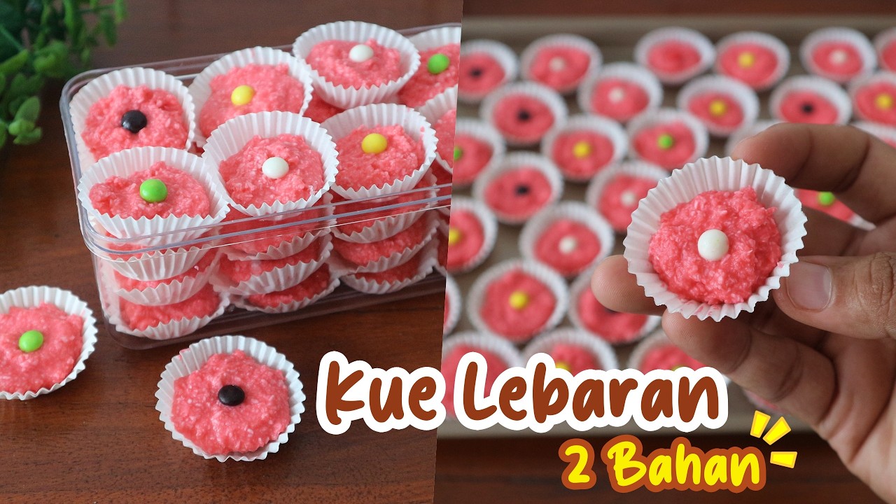 CUMA 2 BAHAN‼️KUE KERING LEBARAN TANPA OVEN DAN MIXER