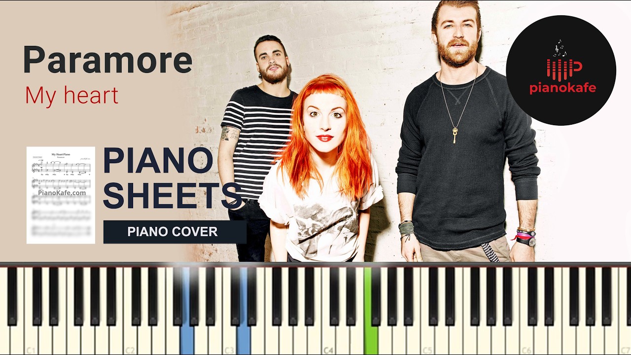 Paramore - My heart НОТЫ & MIDI | PIANO COVER | PIANOKAFE