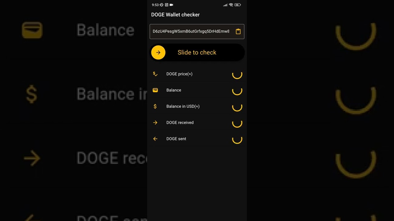 How to check any DOGECoin wallet balance and transactions from an Android phone or tablet