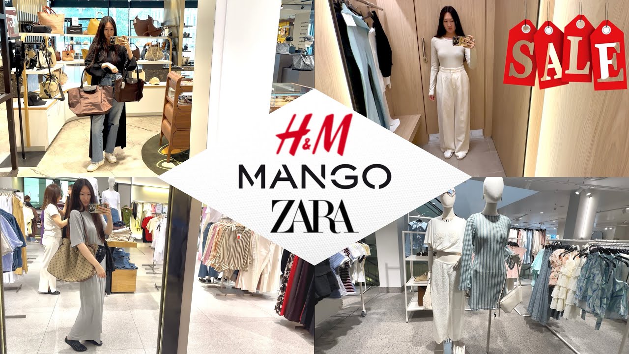 Shopping vlog H&M / Mango / ZARA / Sale / шопинг с примеркой