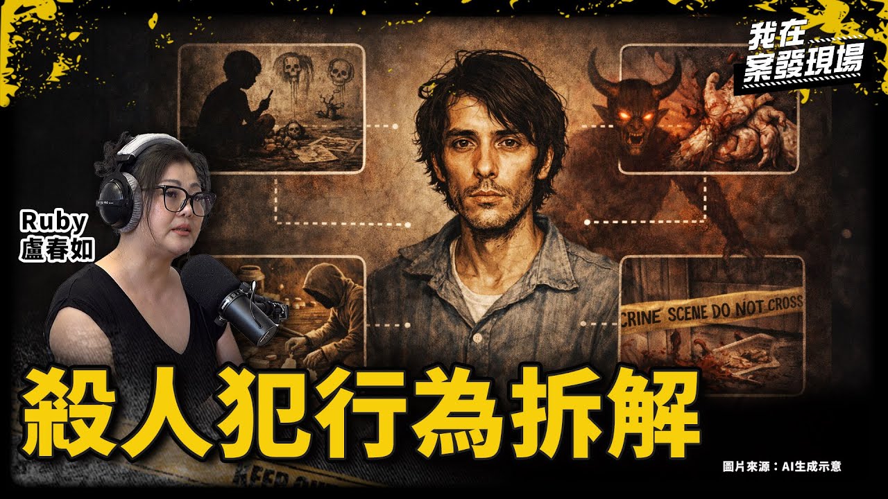 從連環殺人犯、食人魔案例拆解病理與行為｜Ruby 盧春如｜犯罪紀實觀念｜《我在案發現場》