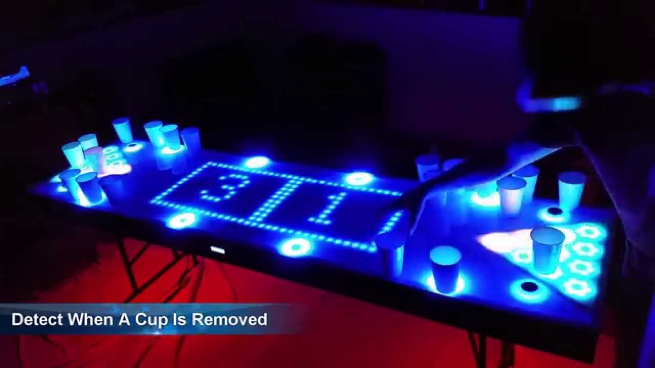 Interactive LED Beer Pong Table 2.0 (BPT X5)
