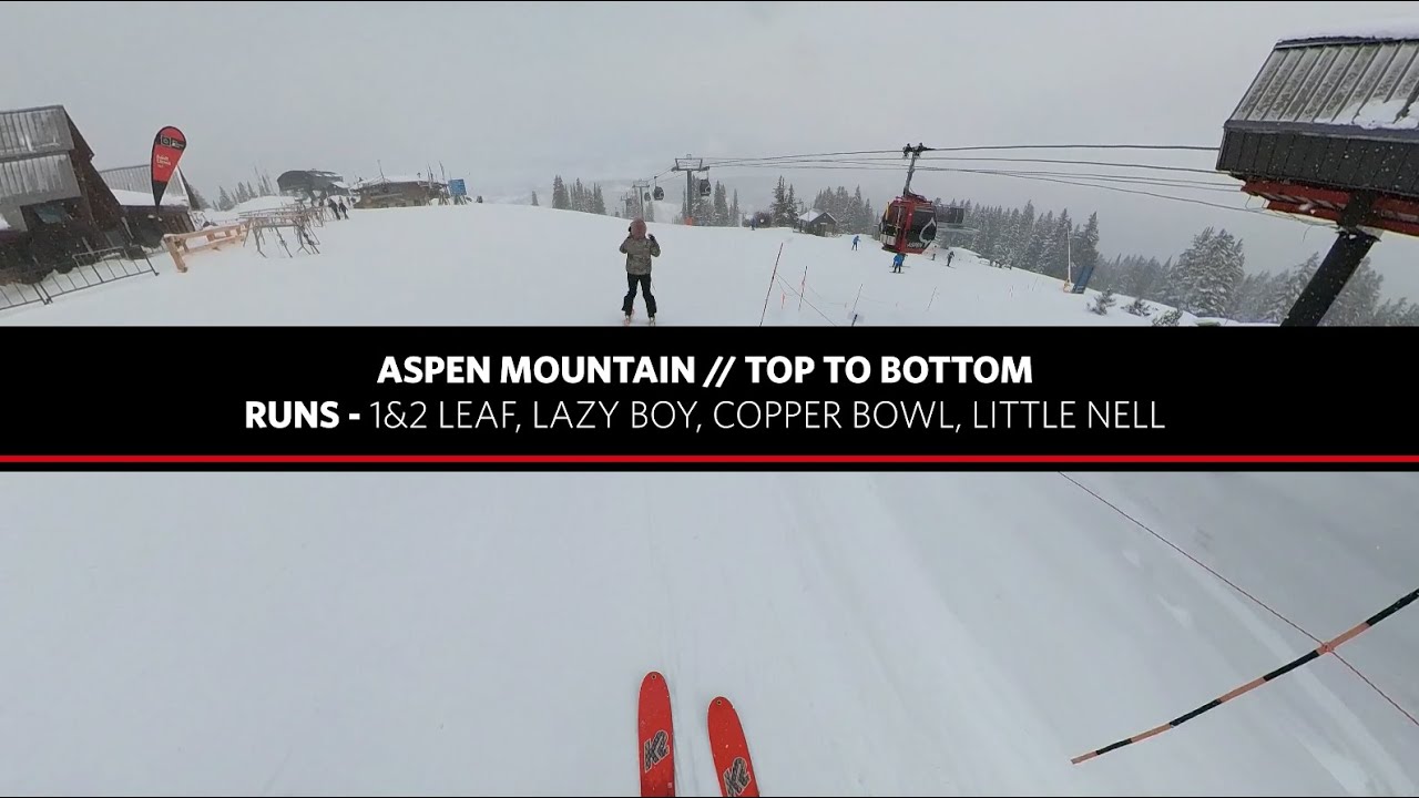 Aspen Mountain Top to Bottom Run in 4K