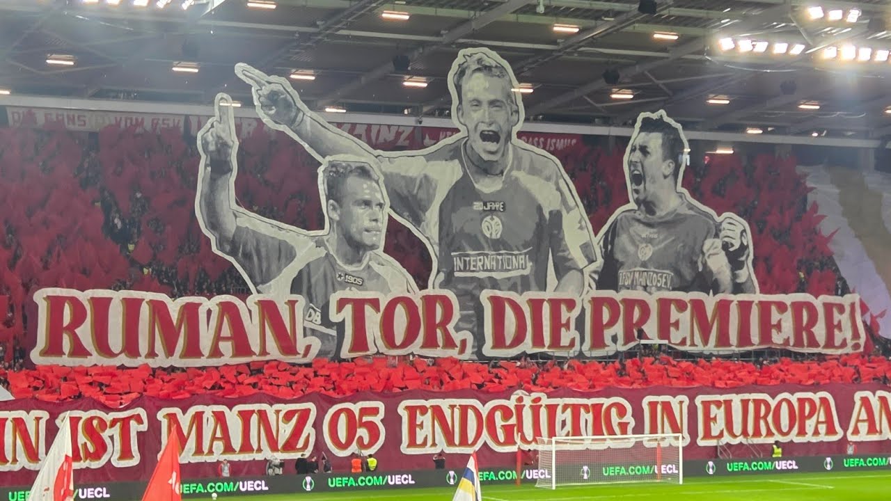 18.12.2025 FSV Mainz 05 - Samsunspor 2:0, Choreo, Support & Pyro 