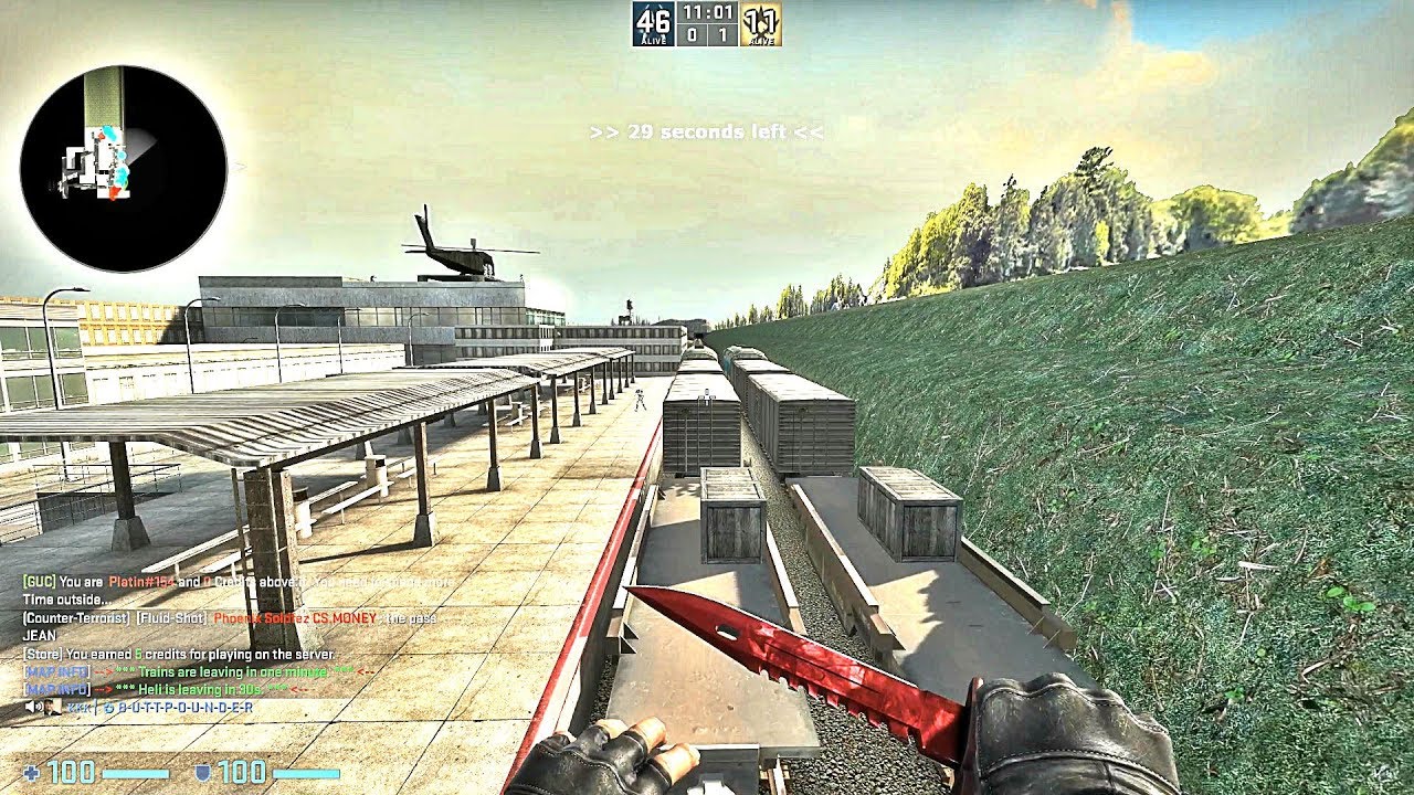CS:GO · Zombie Escape Mod: ze_Trainescape_final_p2 - Train & Helicopter (& Clip from CSS)