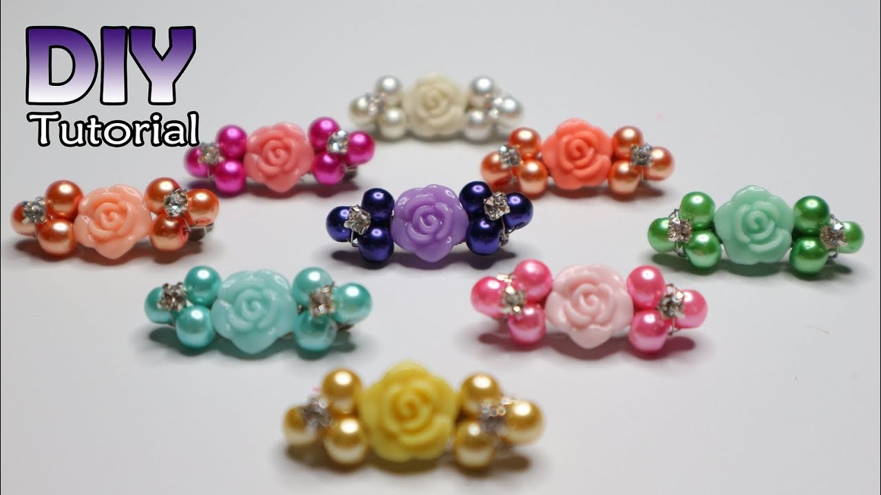 DIY - Tutorial Bros Dagu Mutiara sintetis | Simple Tiny pin without glue | Membuat souvenir sendiri