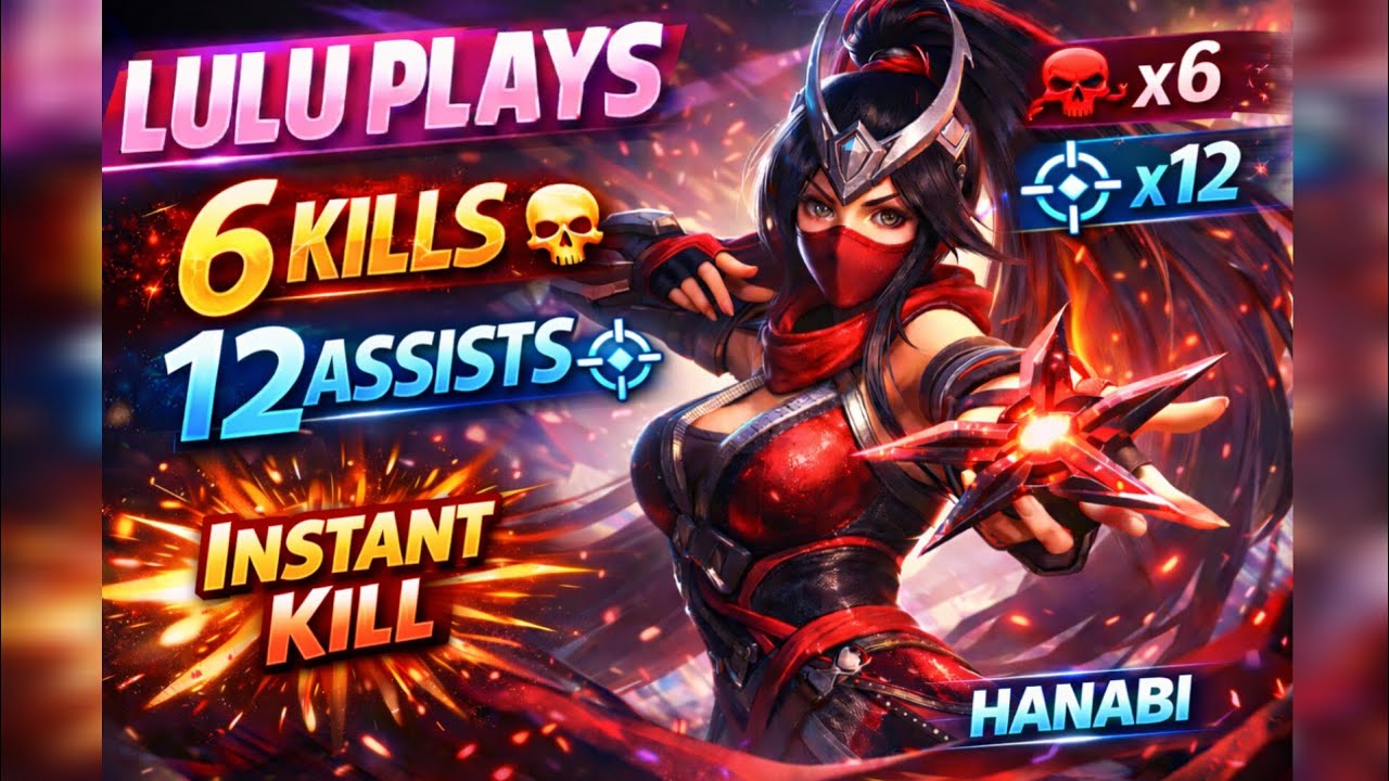 6 kills+12 assists!! Hanabi highest hero damage with 6 kills and 12 assists in a solo ranked match