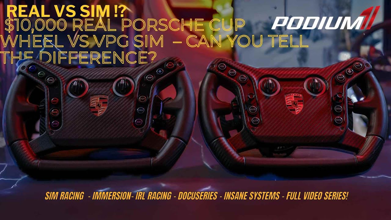 Сравнение руля Porsche GT3 Cup за 10 000 долларов и руля VPG GT3 Porsche Cup — давайте обсудим это!