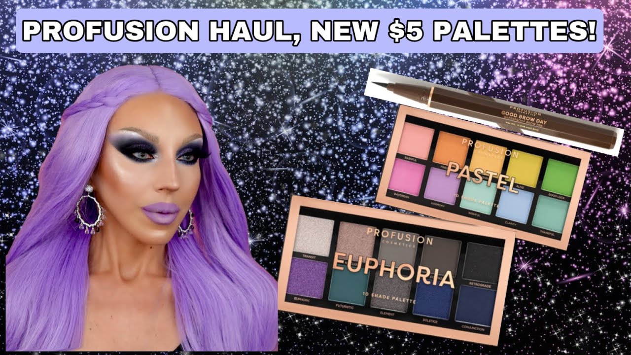 PROFUSION HAUL, EUPHORIA AND PASTELS PALETTE REVIEW, SWATCHES AND TUTORIAL