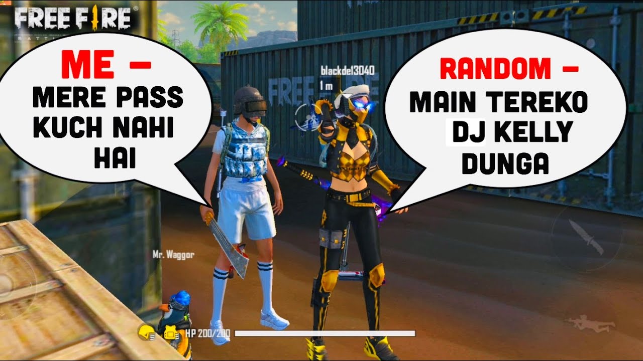 СЛУЧАЙНЫЙ ИГРОК ДАЕТ МНЕ ДИДЖЕЯ КЕЛЛИ || GARENA FREE FIRE || TONDE GAMER