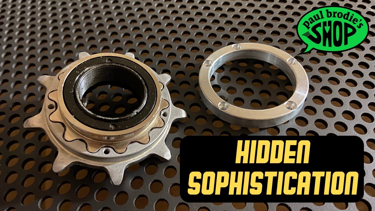 Disguising a BMX MICRO FREEWHEEL inside an Antique skip tooth sprocket // paul brodie's shop
