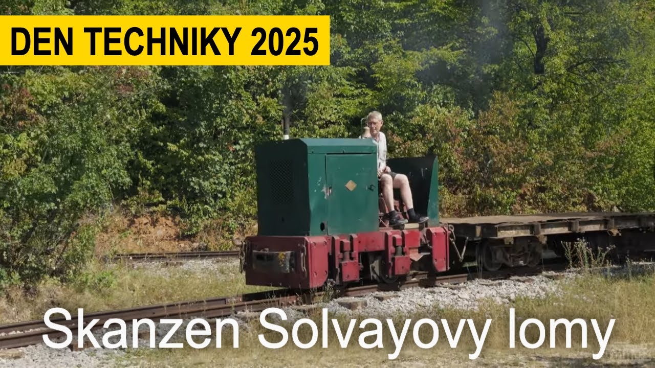 Den techniky 2025 v Solvayových lomech | Průmyslové drážky, bagr v akci a nostalgie železnice