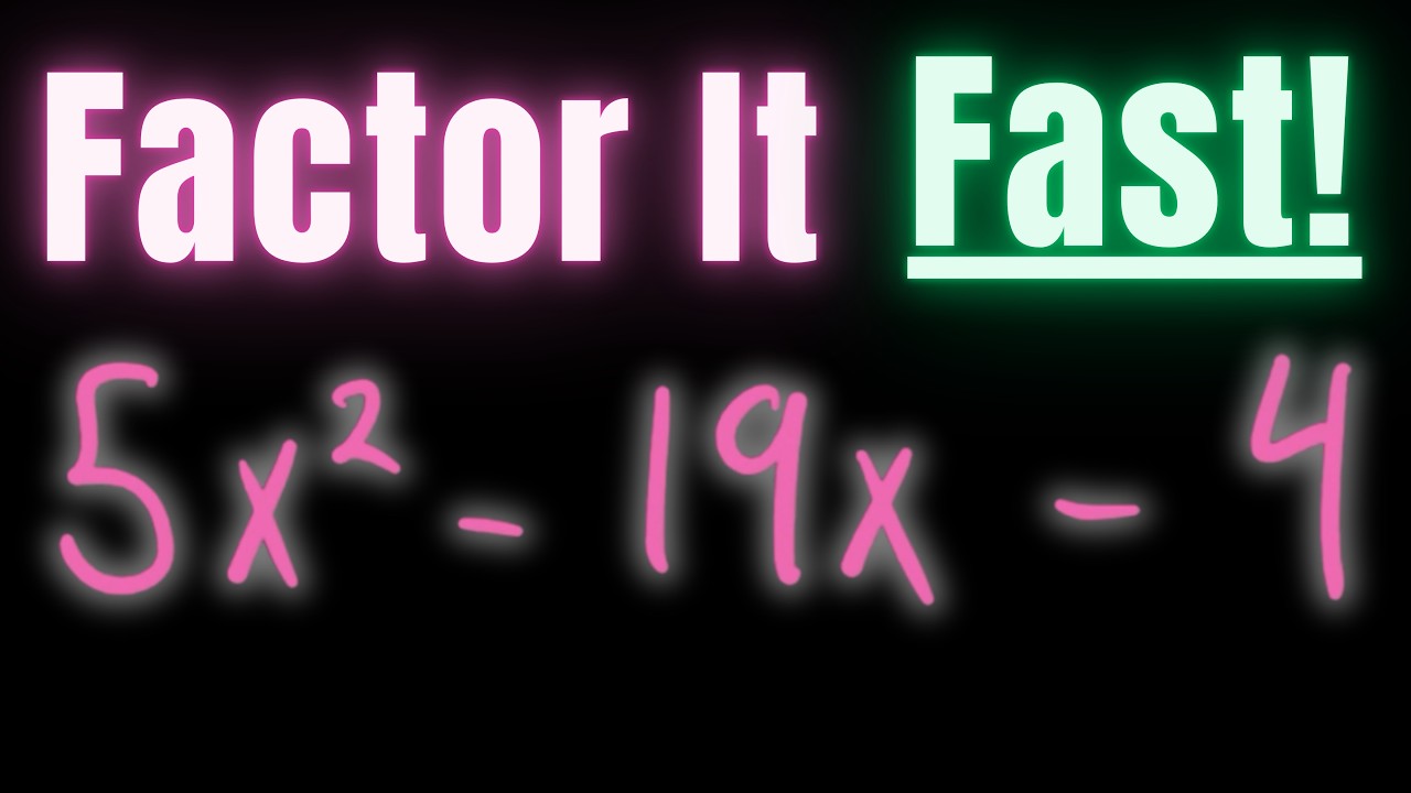 The only FACTORING TRINOMIALS video you'll need!
