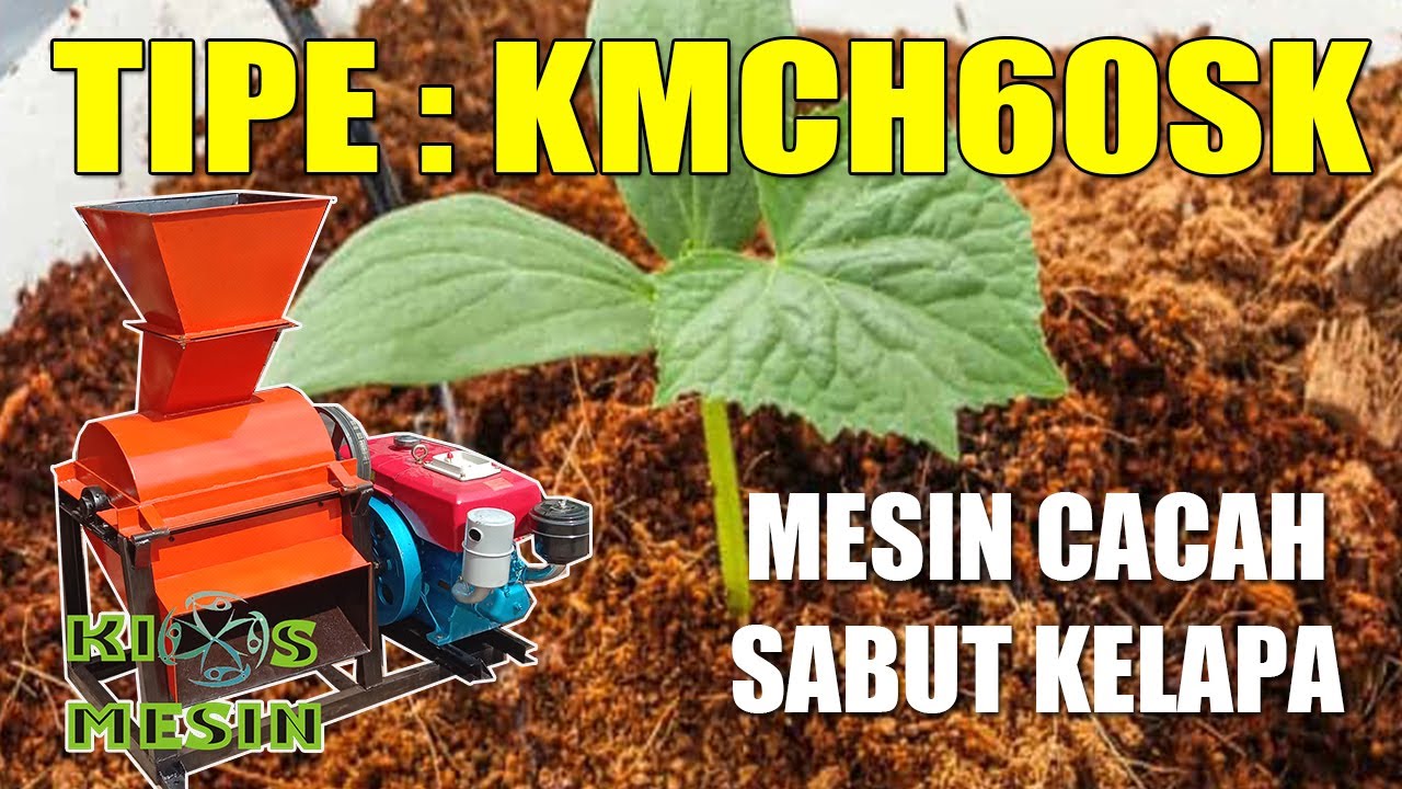 Coir Chopping Machine Type KM CH60SK Cocopeat Grinding Machine, Coconut Coir Chopper Machine