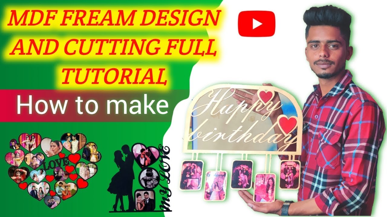 How to make | MDF photo frame full tutorial 😍