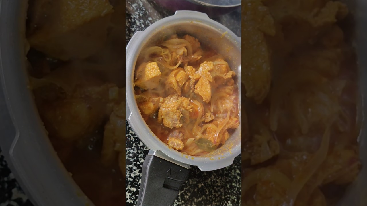 ✅ Easy Cooker Chicken Curry 🍗 | One Whistle Recipe | Quick Home Cooking #shorts