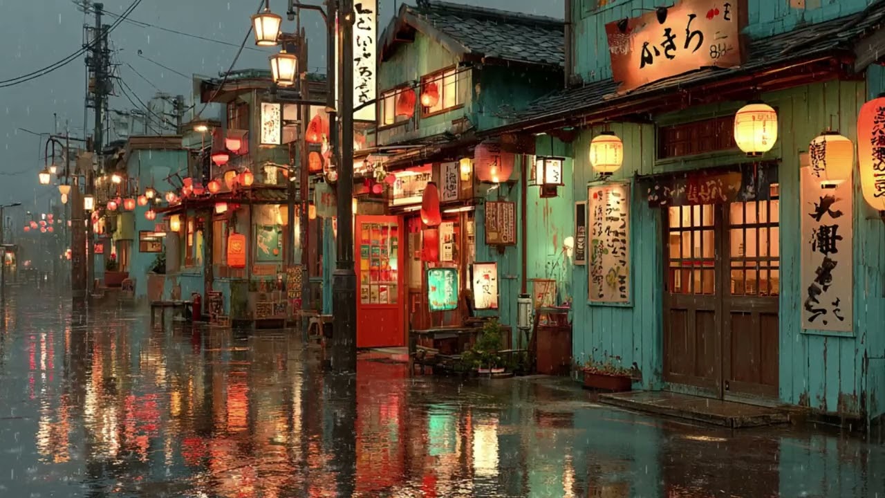 It’s 2AM in Kyoto and the Rain Won’t Stop 🌧️ | Cozy Night Lofi