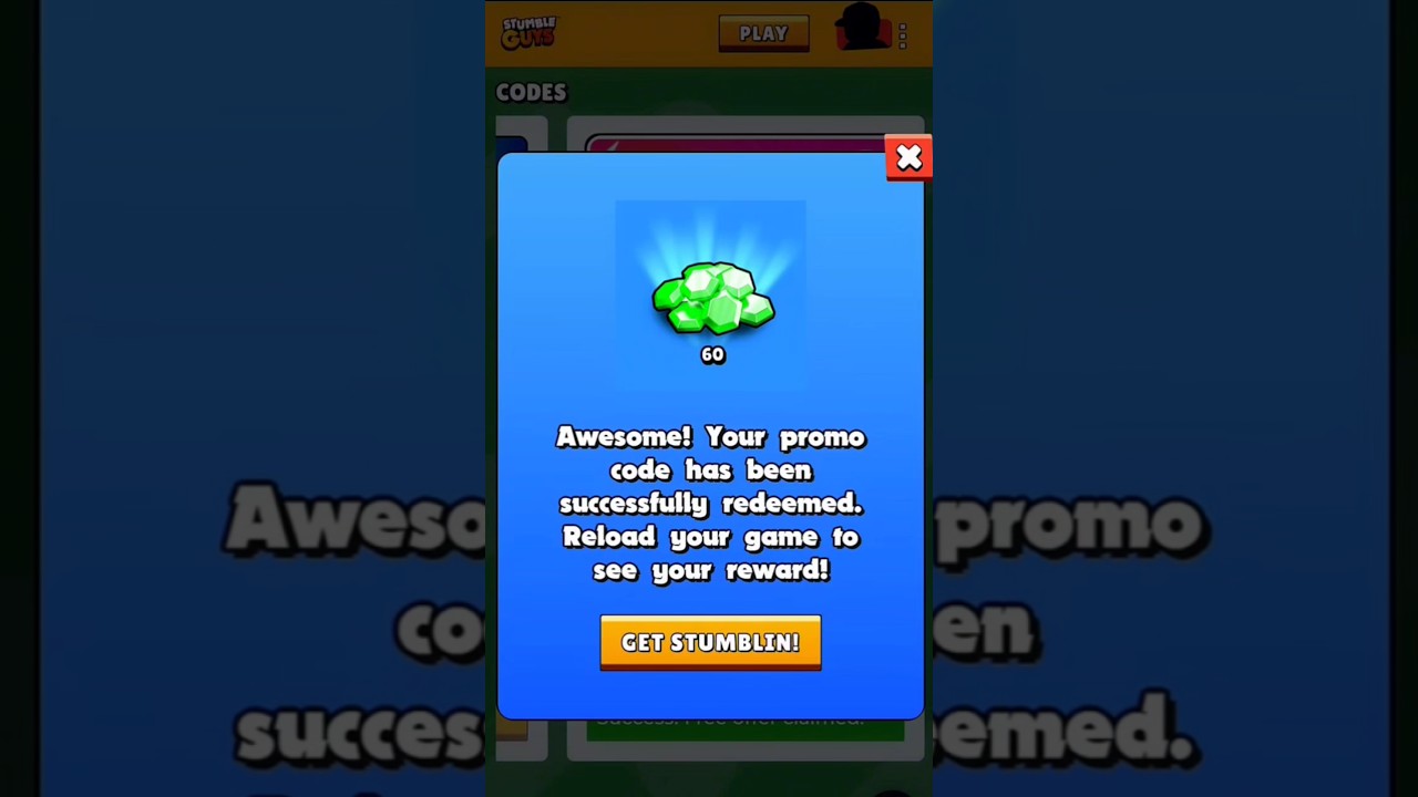 🤑New Promotional Code claim now!!!🤫|😱 I Got Free Gems in Stumble Guys#trending #stumbleguys #shorts