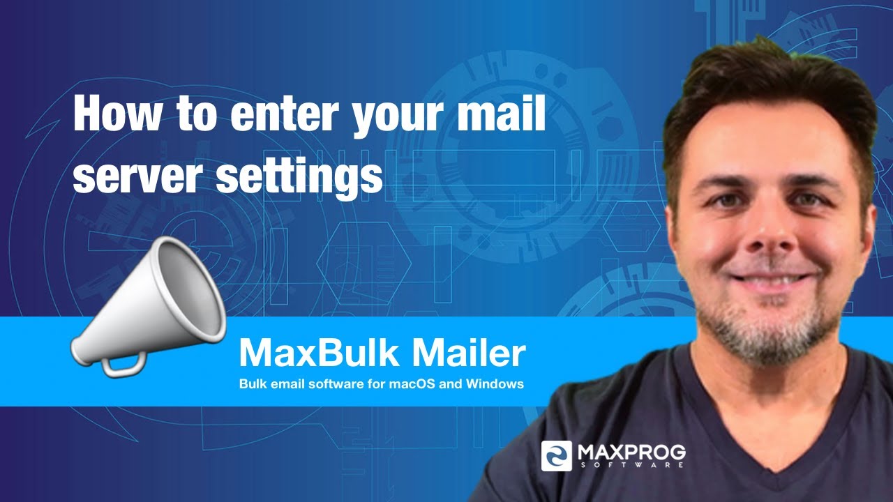 How to enter your mail server settings into MaxBulk Mailer
