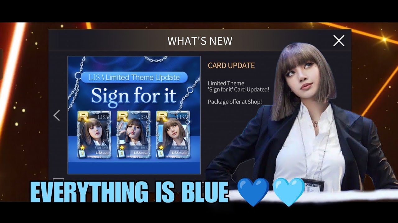 [SUPERSTAR YG] Lisa 'Sign For it' Limited Edition Themed Card