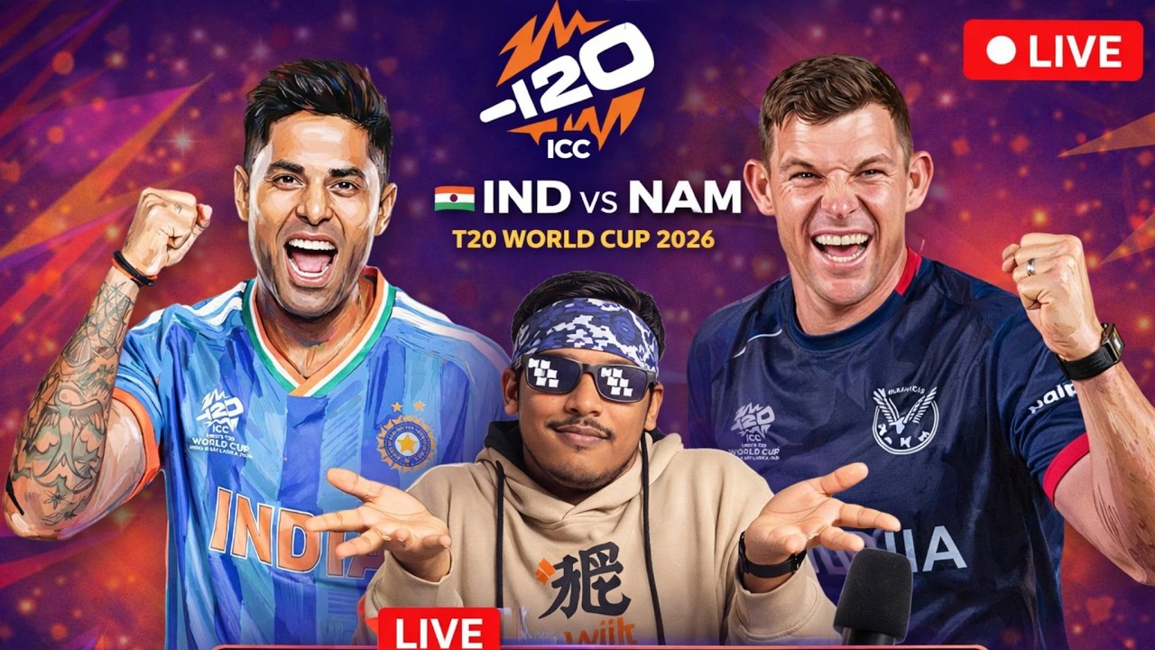 🔴 IND vs NAM | T20 World Cup 2026 | Live Watchalong 🔴#verticallive #shortsfeed #shorts