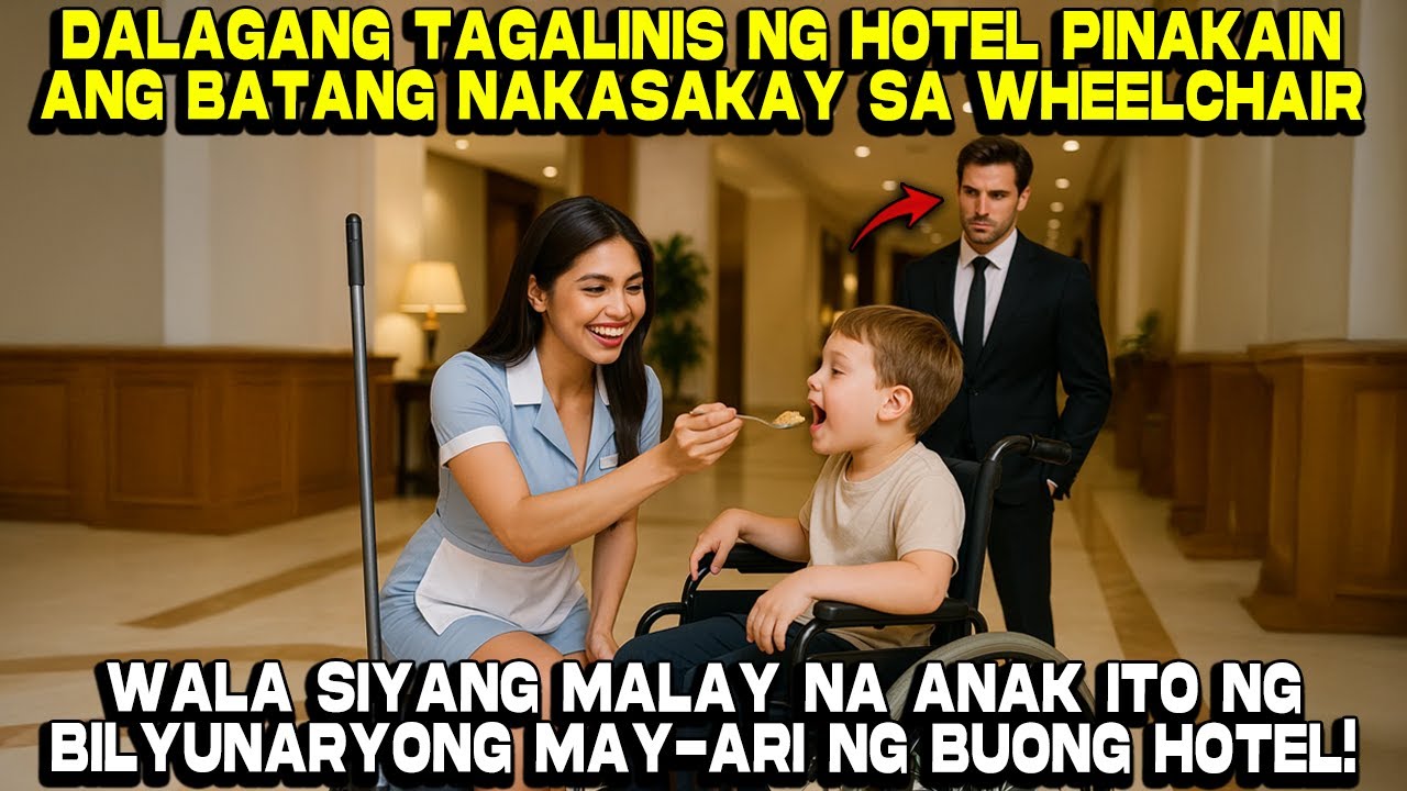 Tagalinis ng Hotel Pinakain ang Batang nasa Wheelchair, Pero...