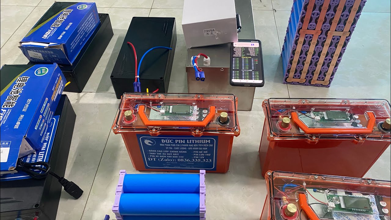 Pin LFP siêu bền-tuổi thọ 6-7năm siêu tiết kiệm cho kích cá-kích điện 12v xe điện 48v-60v-72v