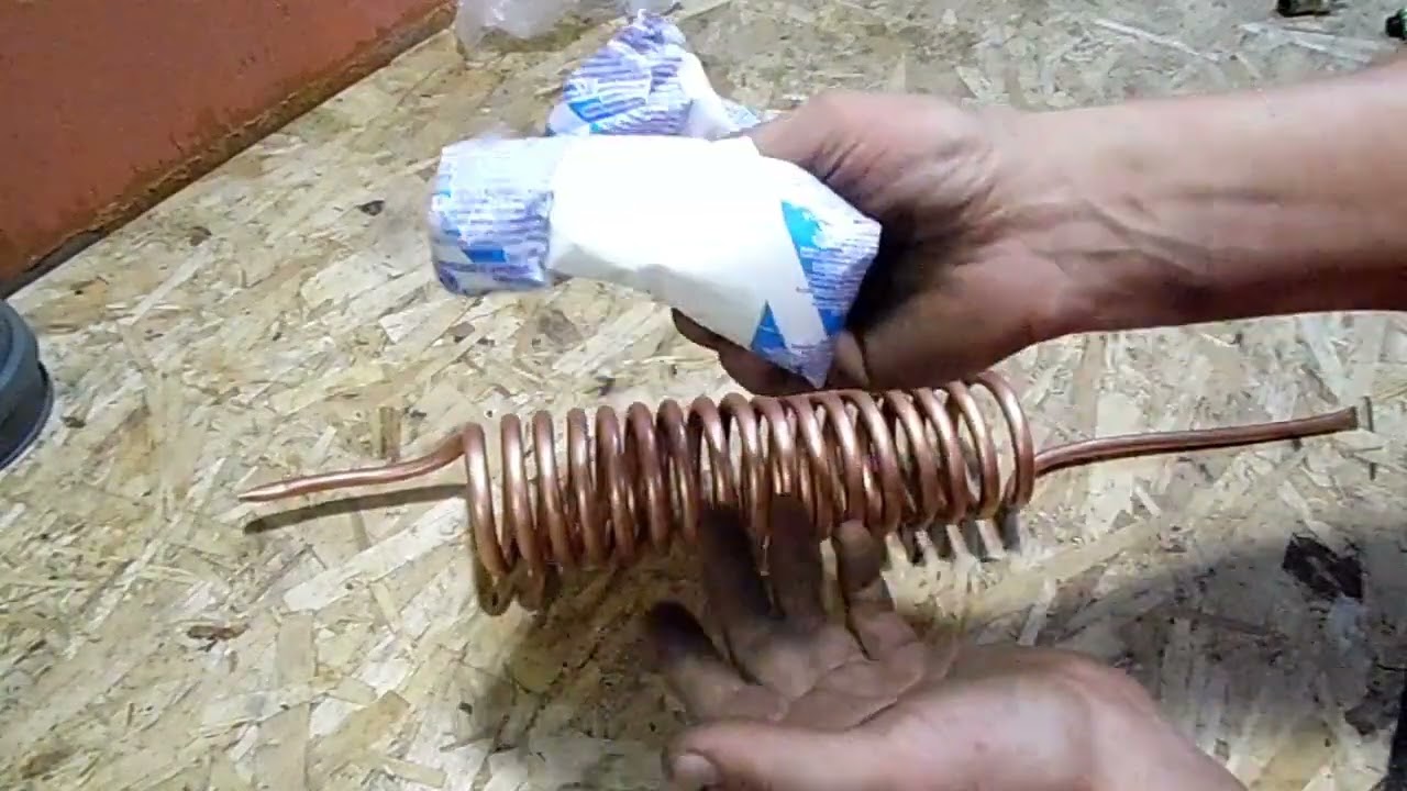 Медный холодильник для самогонного аппарата своими руками.Do-it-yourself copper refrigerator.