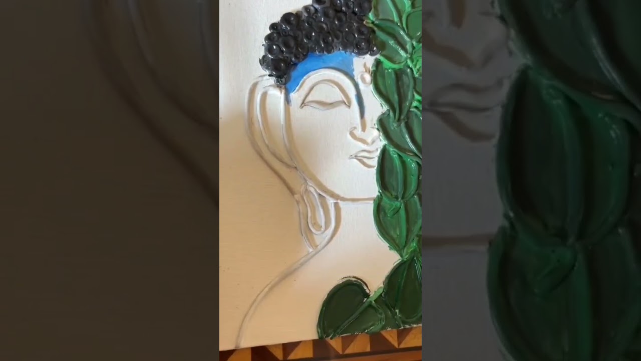 ✨ Buddha Lippan Art – Full Tutorial & Showcase ✨