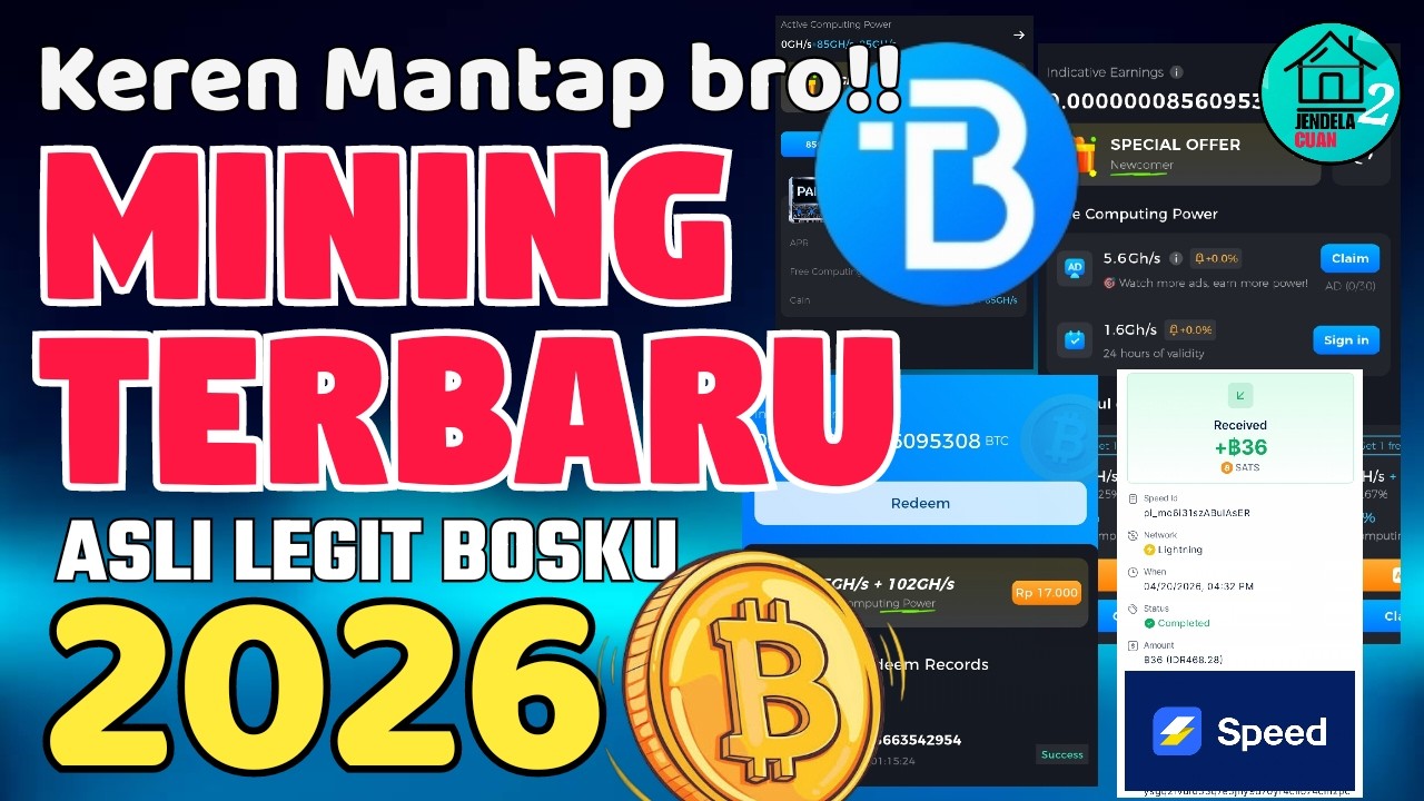 KEREN ABISS BRO! MINING TERBARU BITCOIN MINING CLOUD MINEX SPEED WALLET - FREE BITCOIN MINING 2006