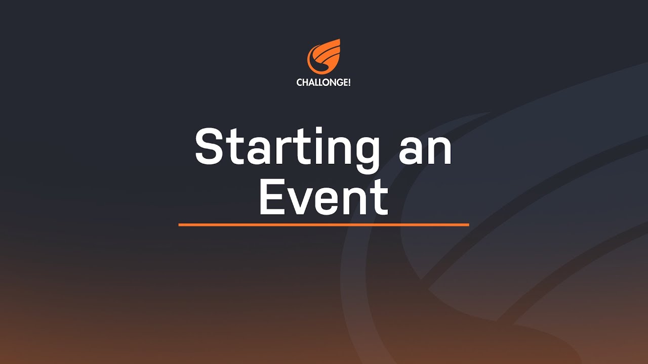 Challonge Event Tutorial