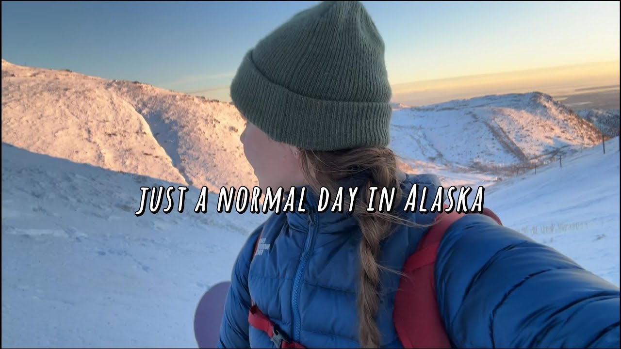 Solo backcountry snowboarding in AK