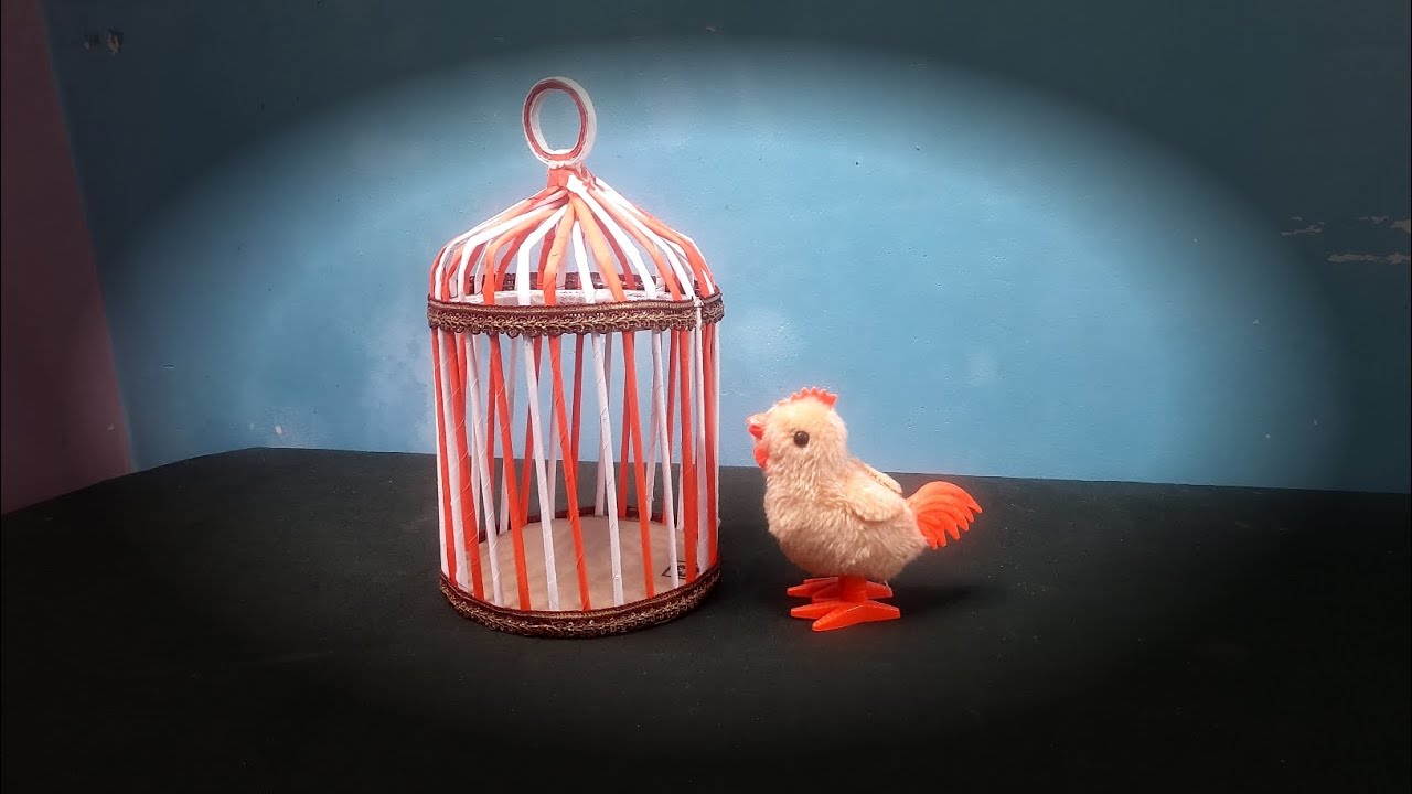 Bird cage # paper craft # ecofriendly diy