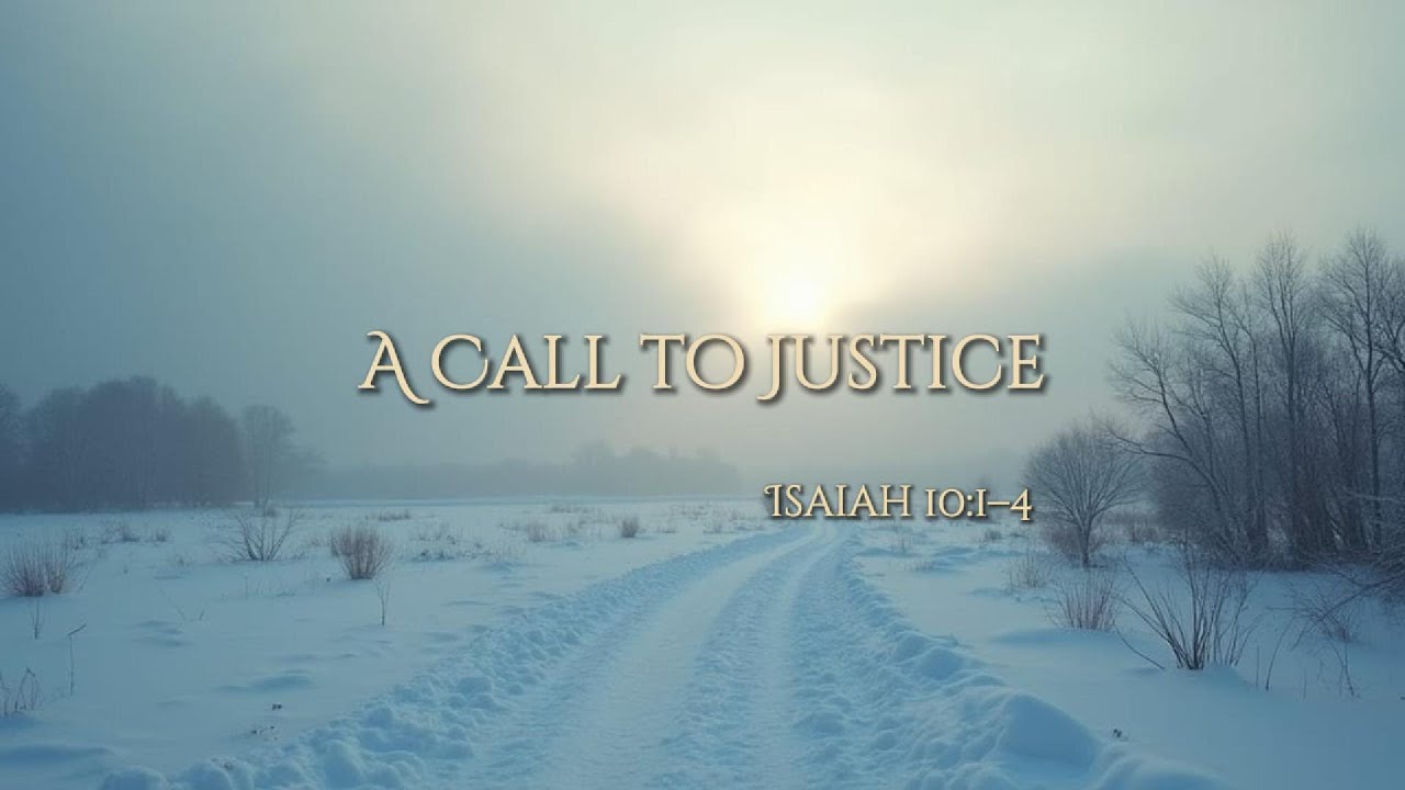 🕊️  Isaiah 10:1–4 — A Call to Justice