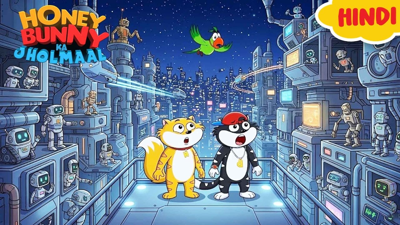 Honey Bunny पहुंचे Robot की दुनिया में | Gags In Hindi | Kids Show|Funny Video | Animation Video