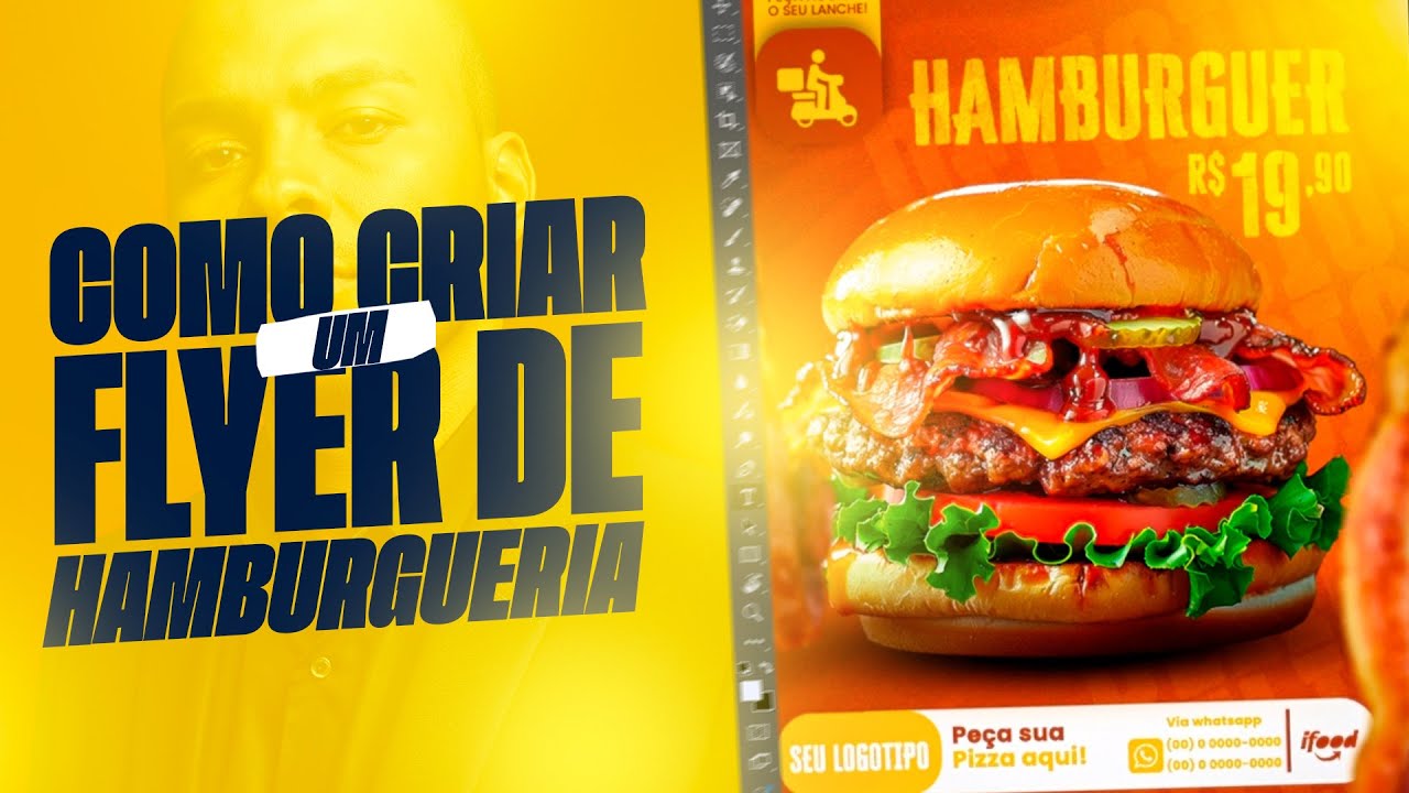 Como criar um Flyer para hamburgueria no Photoshop