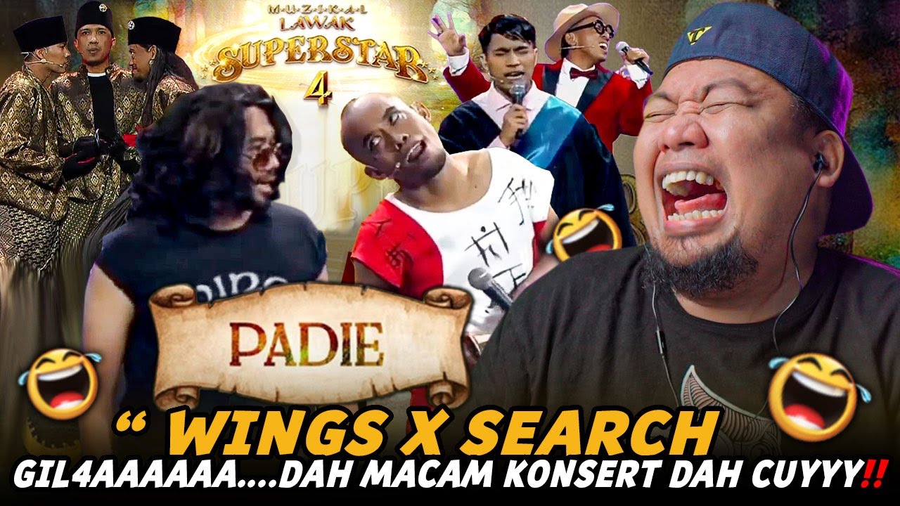 PADIE MENYALA 🔥🔥 99% PERFECT 🤣 🤣❗️ Muzikal Lawak Superstar 4 -  Padie | REACTION