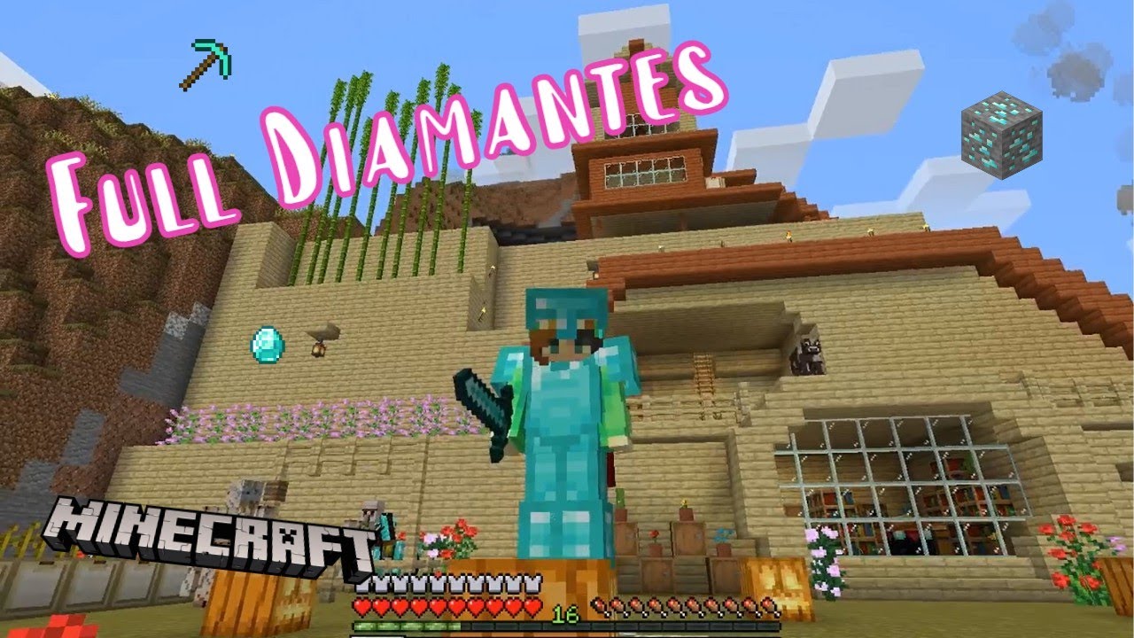 FULL DIAMANTES EN UNA NOCHE - MINECRAFT  | QueenCast