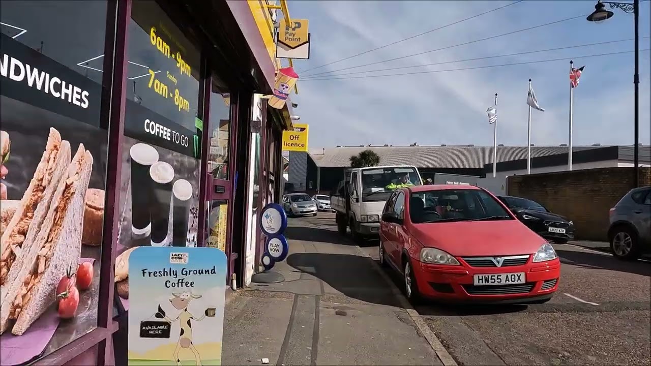 Virtual Walk - East Cowes Town Centre Shops - Isle Of Wight - March 2025 | kittikoko