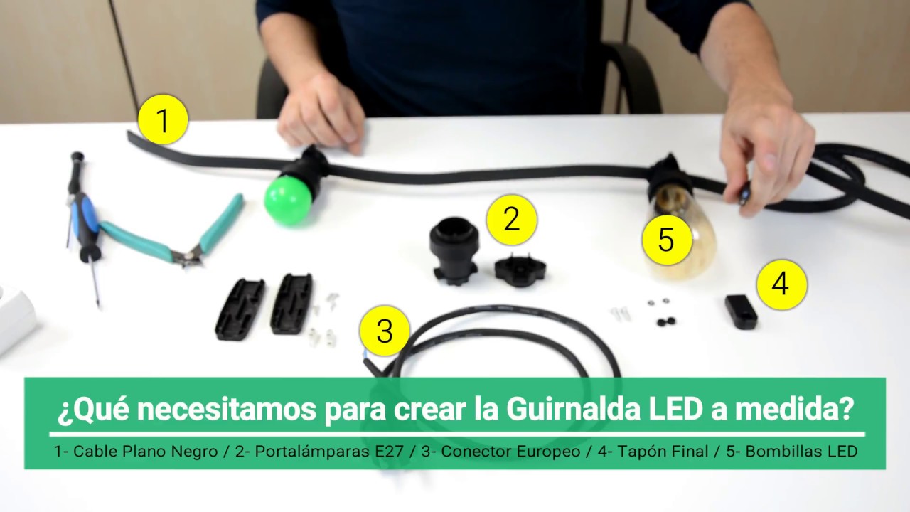 Guirnalda LED a medida