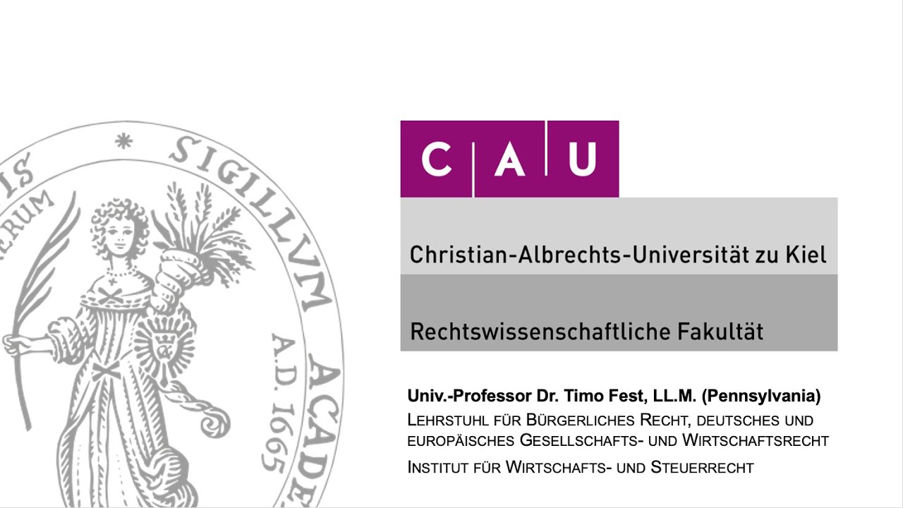 Vorlesung Kapitalgesellschaftsrecht – Einheit 2