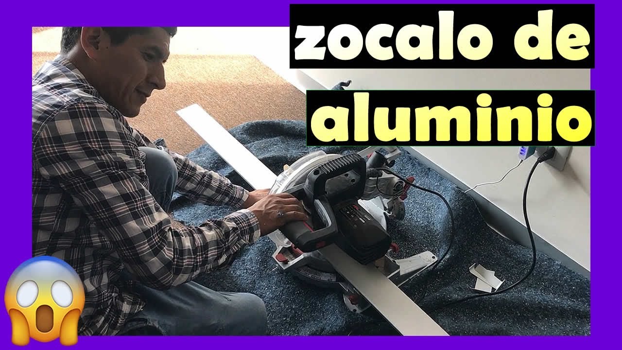 COMO INSTALAR ZOCALO DE ALUMINIO  | COMO COLOCAR ZOCALOS  DE PVC | COMO CORTAR ZOCALOS  DE PVC 🔴🔴