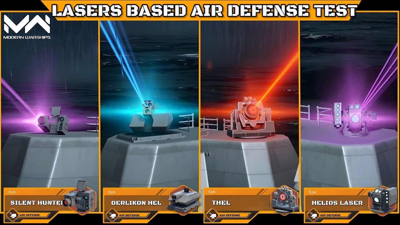 All Market Lasers Based Air Defense Test! | Modern Warships