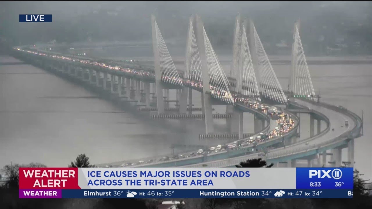 Icy conditions cause crashes, major issues on roads in tri-state area