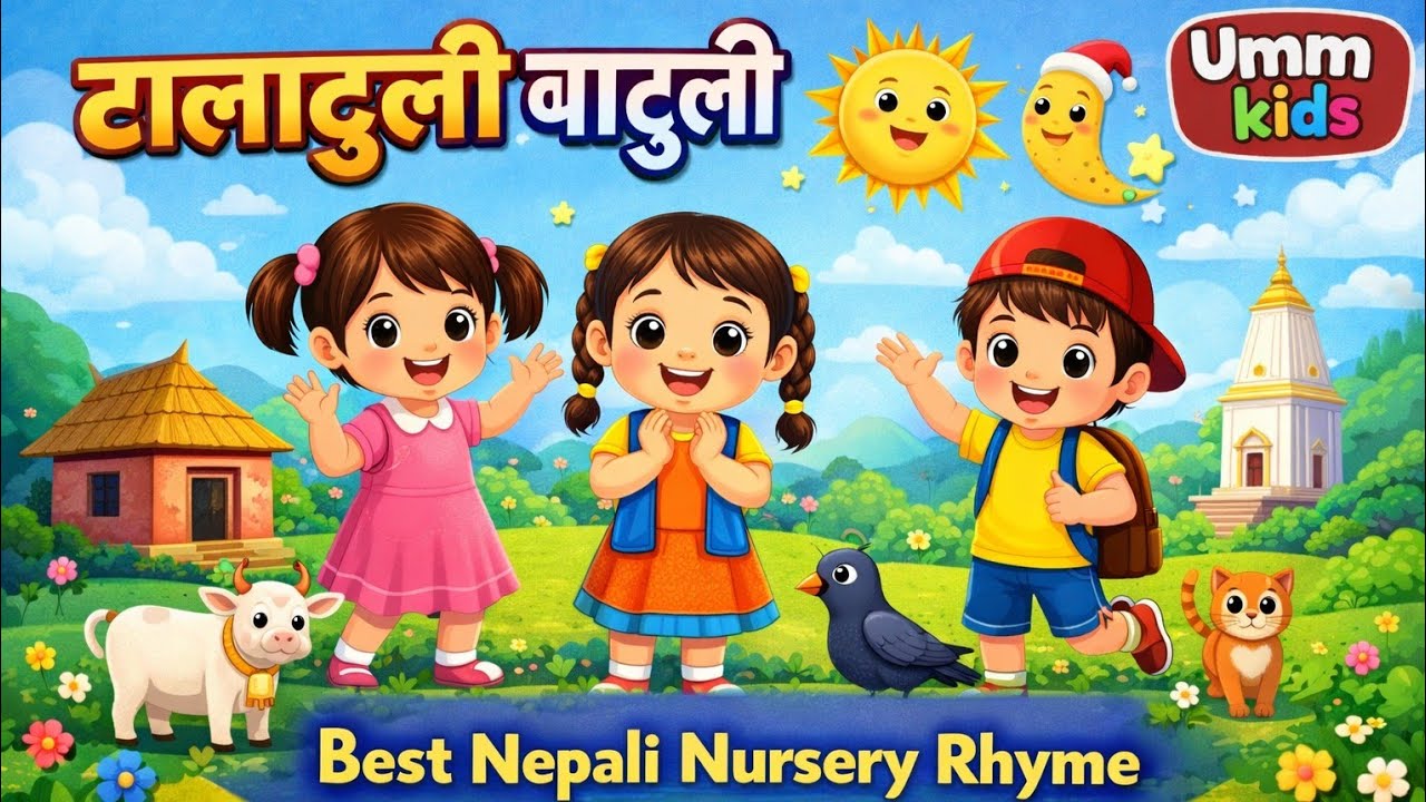 Talatuli batuli टालाटुली बाटुली  best nepali Nursery Rhyme 3D cartoon videos.